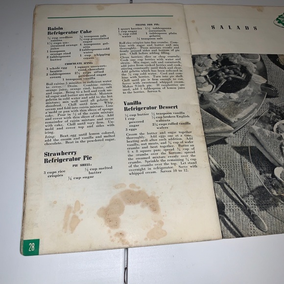 ☀️VTG 1940'S WESTINGHOUSE Refrigerator Recipe Book Cookbook Instruction Guide - Picture 6 of 13